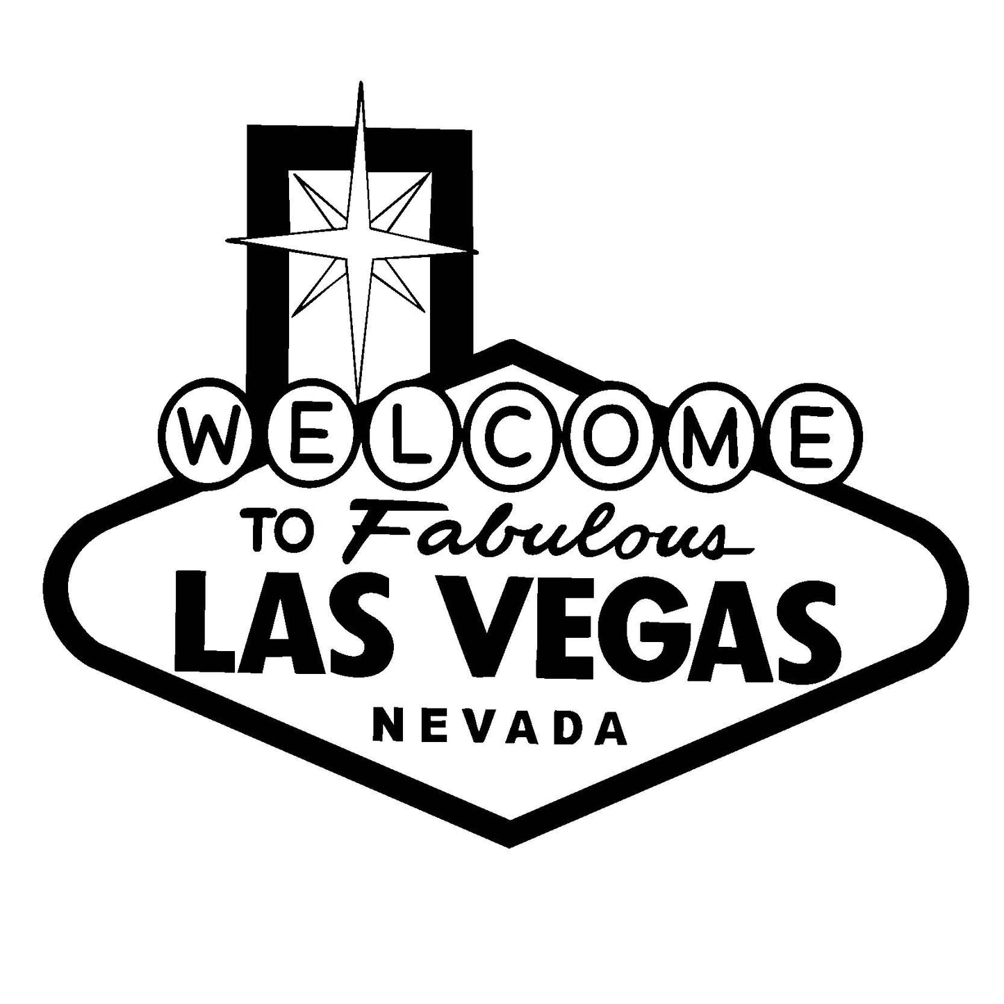 Welcome To Vegas Sign Sticker